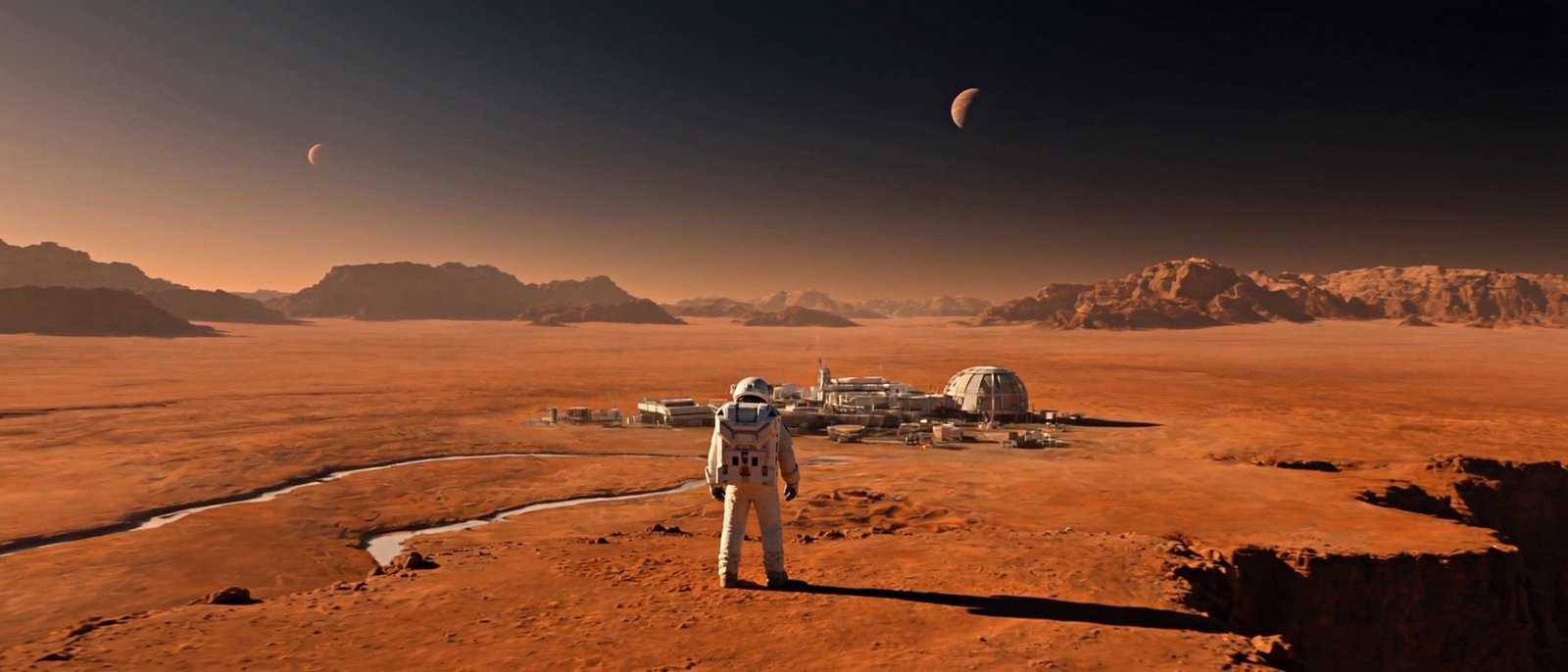 The Mars colony base